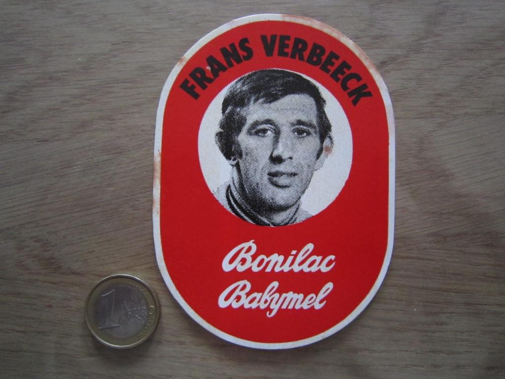 Retro/vintage sticker-Wielrennen Frans Verbeeck, Verzamelen, Ophalen of Verzenden, Zo goed als nieuw, Sport
