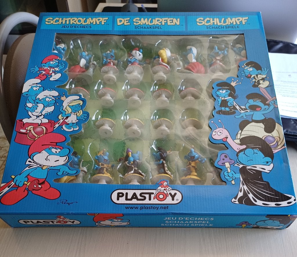 Jeu d'échec schtroumpf, Enlèvement, Neuf, Poupée, Figurine ou Peluche