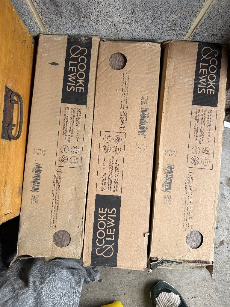 Carrelage Cooke & Lewis Stone Brown — 29,5m2 dispo, Neuf, Carrelage de sol, Céramique, Enlèvement