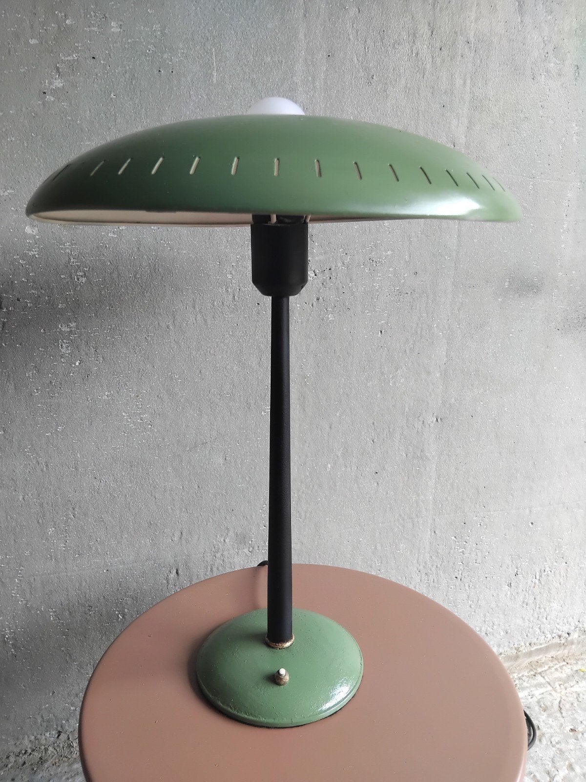 vintage tafellamp LOUIS KALFF jaren 50, Ophalen, Philips, Vintage