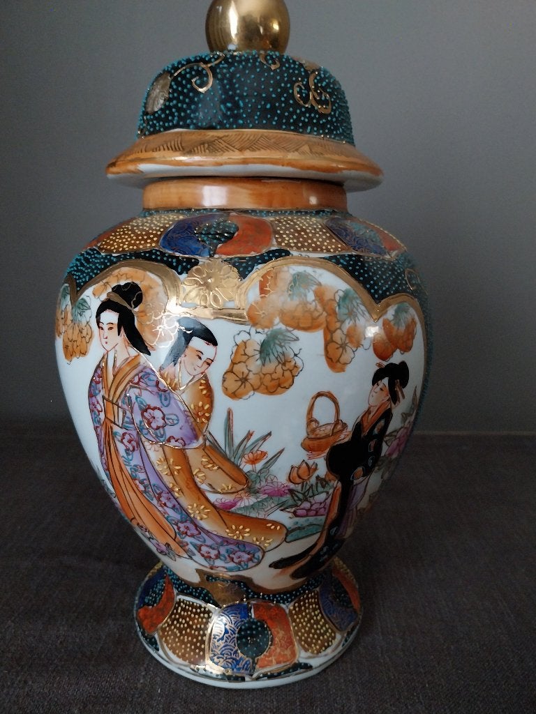 Chinese vazen - porselein - Satsuma-stijl, Antiek en Kunst, Kunst | Overige Kunst, Ophalen