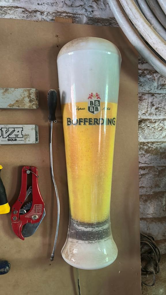Lampe Bofferding, Verzamelen, Biermerken, Ophalen, Gebruikt