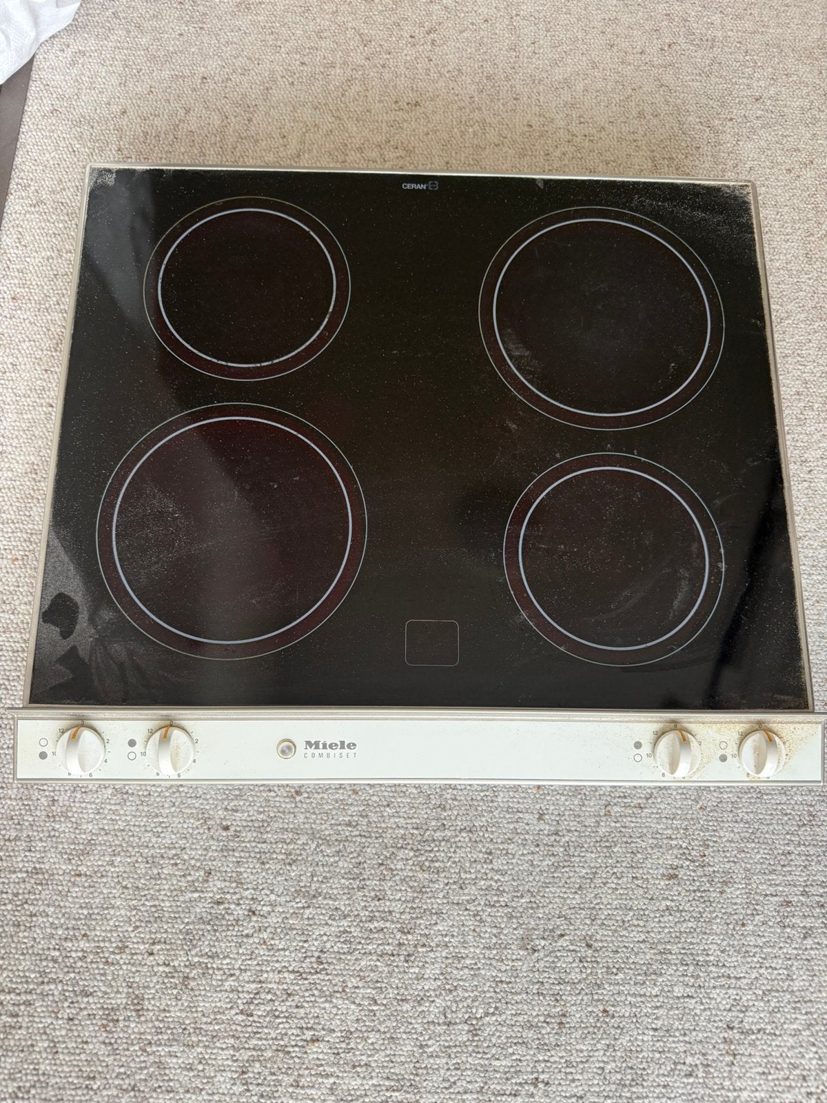 Miele kookplaat, Elektronische apparatuur, Ophalen, Gebruikt, Keramisch, 4 kookzones