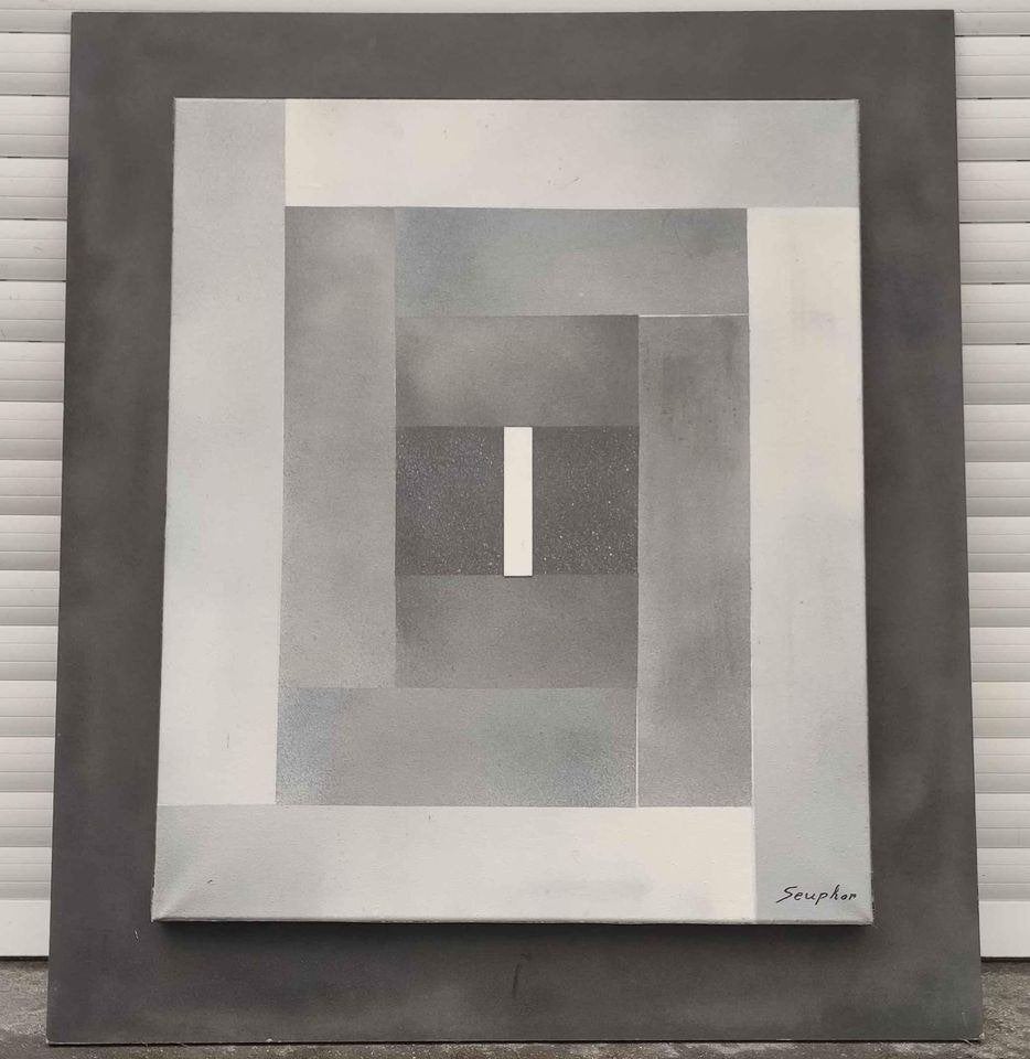 Huile sur toile signe Michel seuphor, Ophalen of Verzenden, Doek