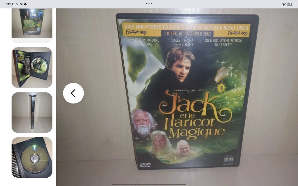 Jack et le Haricot Magique DVD rare (Modine, Hannah, Voigt), Ophalen of Verzenden, Serie