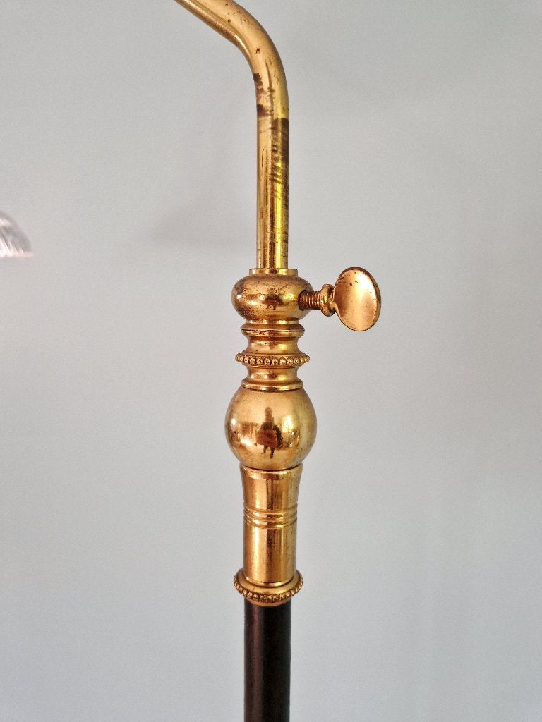 Lampadaire articulé, pied tripode, Mid-century, France, 1950, Antiquités & Art, Enlèvement