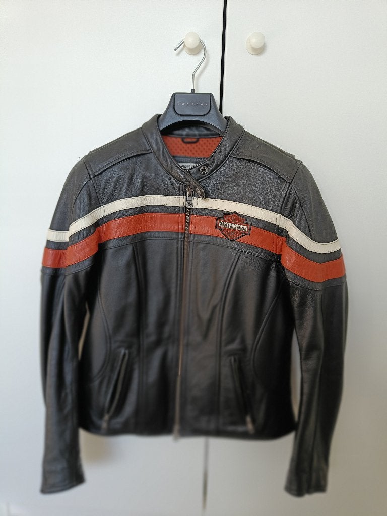 Harley Davidson jas leder dames maat s, Motoren, Ophalen, Jas | leer, Harley davidson, Dames