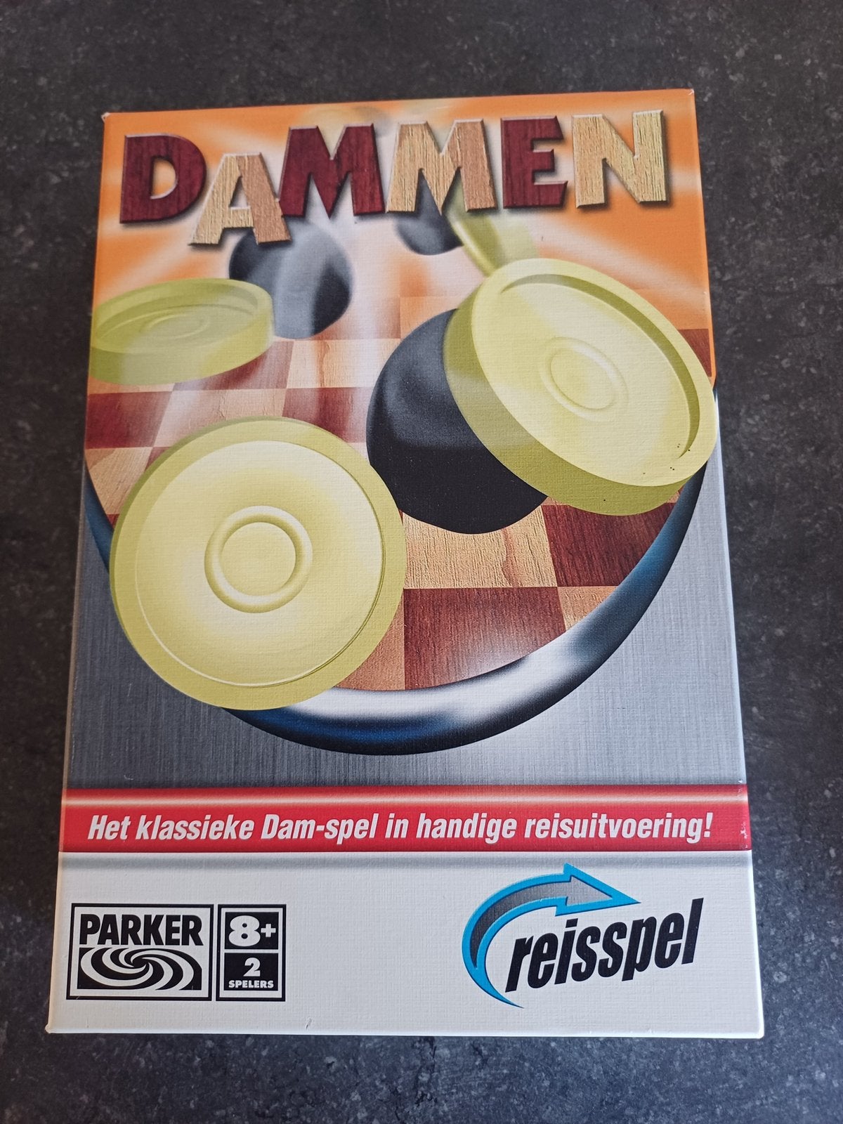 Gezelschapsspel Dammen, Hobby en Vrije tijd, Ophalen, Zo goed als nieuw