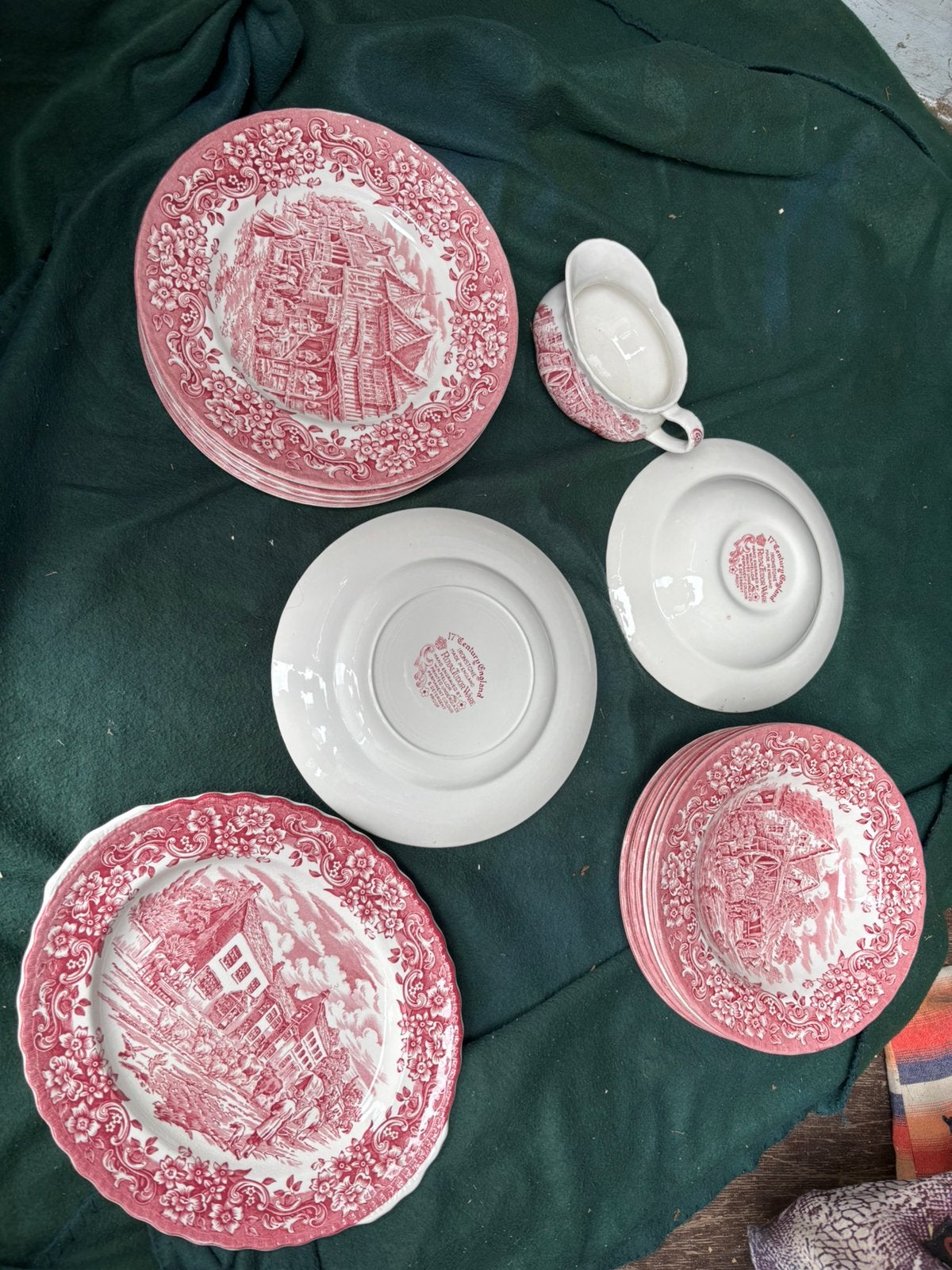 Royal tudor ware ironstone engeland 20 stuks, Antiek en Kunst, Ophalen