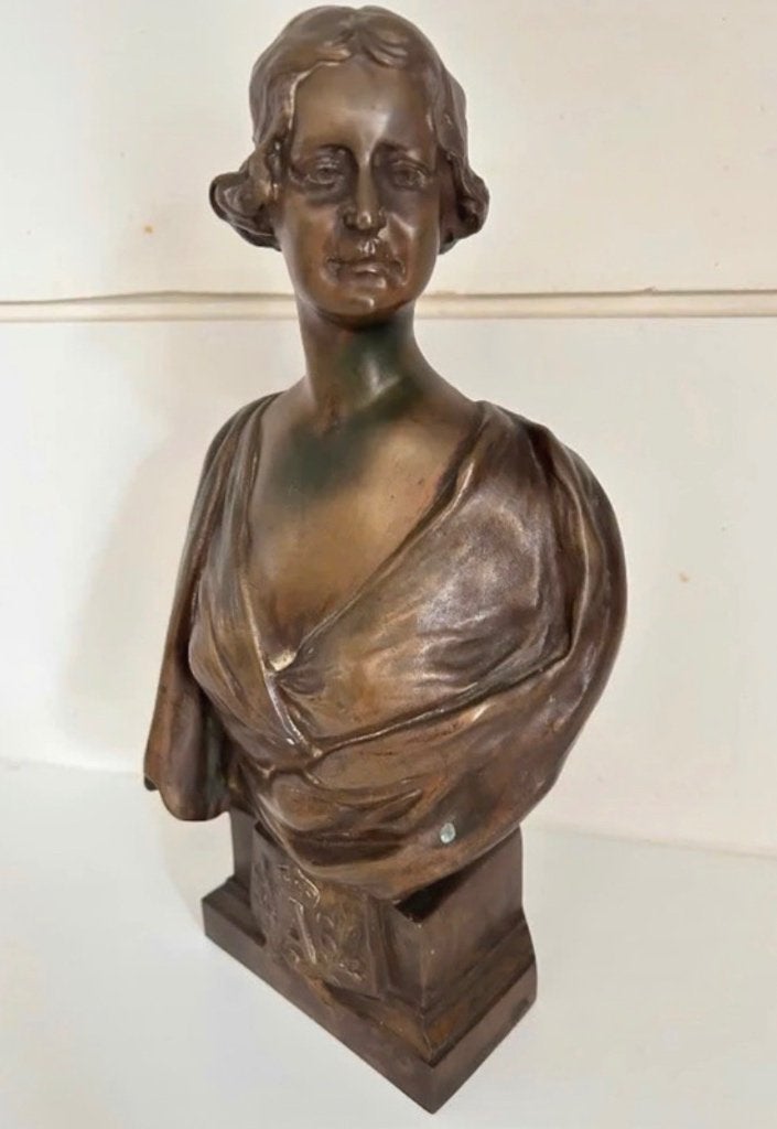 Bronzen buste koningin Astrid, Verzamelen, Ophalen of Verzenden