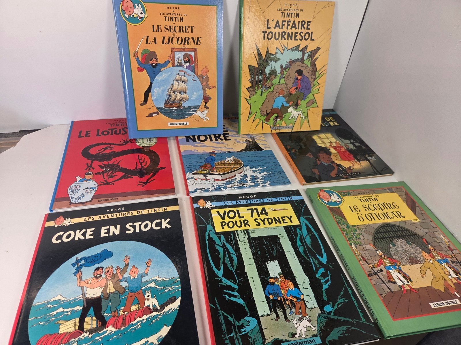 Tintin Tintin Hergé. hardcover 8 pour 60 €, Livres, Enlèvement ou Envoi