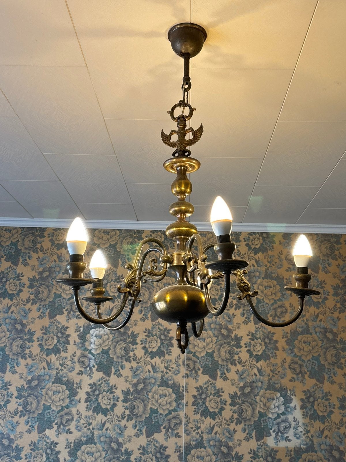 Prachtige Kroonluchter, Huis en Inrichting, Lampen | Kroonluchters, Ophalen, Zo goed als nieuw
