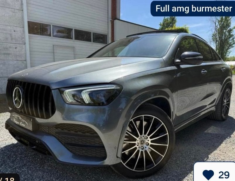 Mercedes GLE350e Coupé 4MTC AMG PACK PHEV Hybride Pano Full, Argent ou Gris, Noir, 5 portes, Automatique