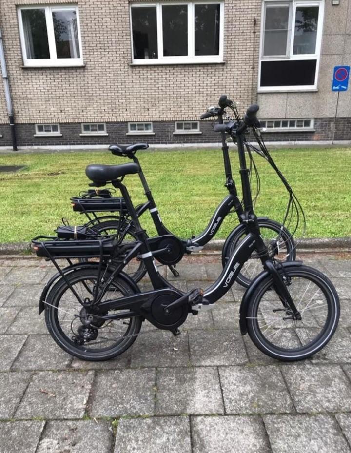 2 elektrische plooifietsen Vogue met factuur, Velgrem, Versnellingen, Nieuw, Ophalen