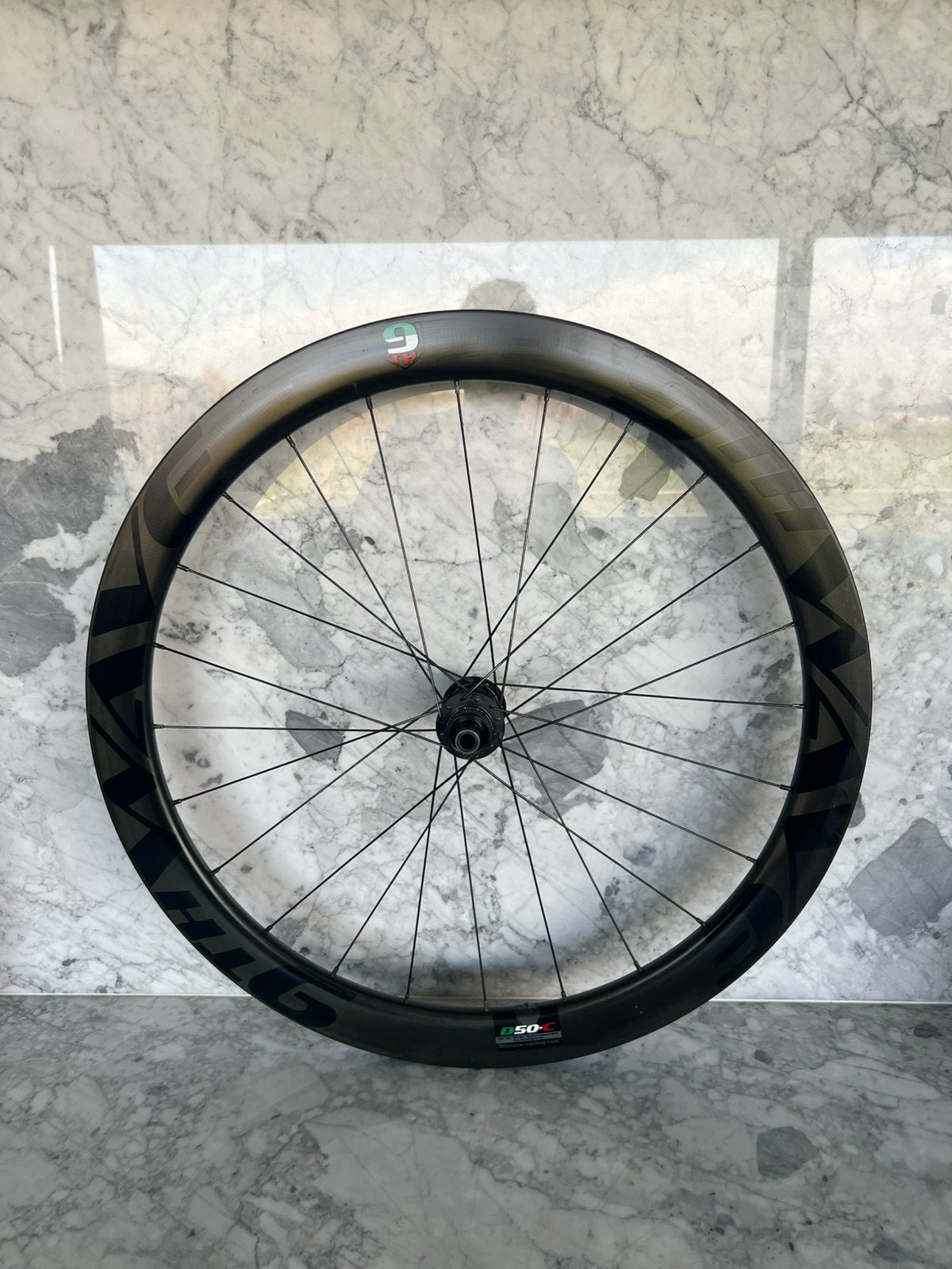 9th wave carbonwielen 50mm hoog -dt swiss 350s, Fietsen en Brommers, Ophalen of Verzenden, Gebruikt