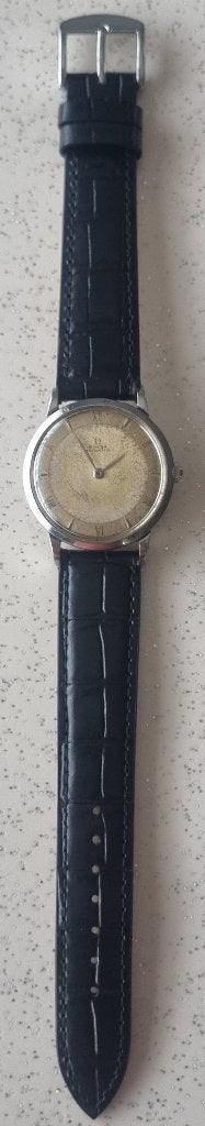 Omega Automatic Vintage, Handtassen en Accessoires, Horloges | Antiek, Polshorloge, Omega, Staal, 1930 tot 1960, Met bandje, Ophalen
