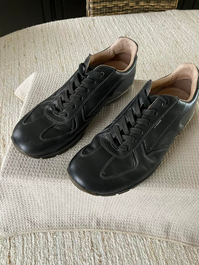 Tommy Hilfiger leder sneakers schoen maat 43, Blauw, Ophalen of Verzenden, Zo goed als nieuw, Sneakers