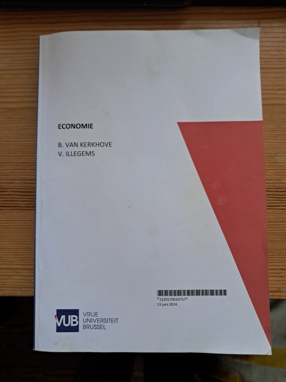 VUB Economie - Handboek met oefeningen en oplossingen, Boeken, Ophalen of Verzenden