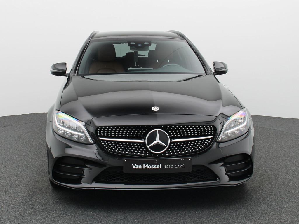 Mercedes-Benz C 180 AMG LINE Estate + LEDER + LED + NIGHTPAK, Auto's, 4 cilinders, Zwart, https://public.car-pass.be/vhr/435446aa-a1b7-4af8-b4f5-419984d67987