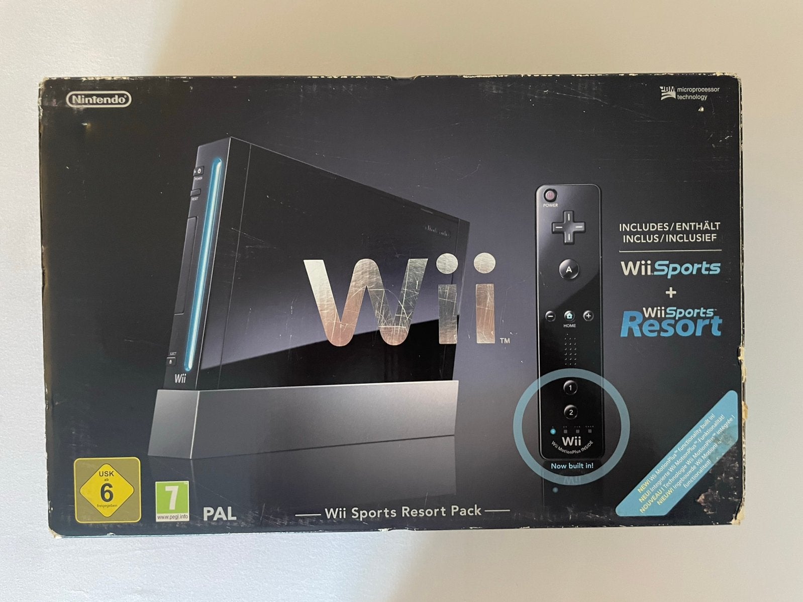 (bieden vanaf €55) Wii Sports Resort Pack + 4 games, Ophalen, Gebruikt, Met 1 controller, Met stuurtje