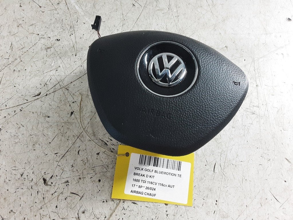 AIRBAG VOLANT Golf VII Variant (AUVV) (5G0880201S), Volkswagen, Volkswagen AG, Utilisé, Kundenbetreuung@volkswagen.de