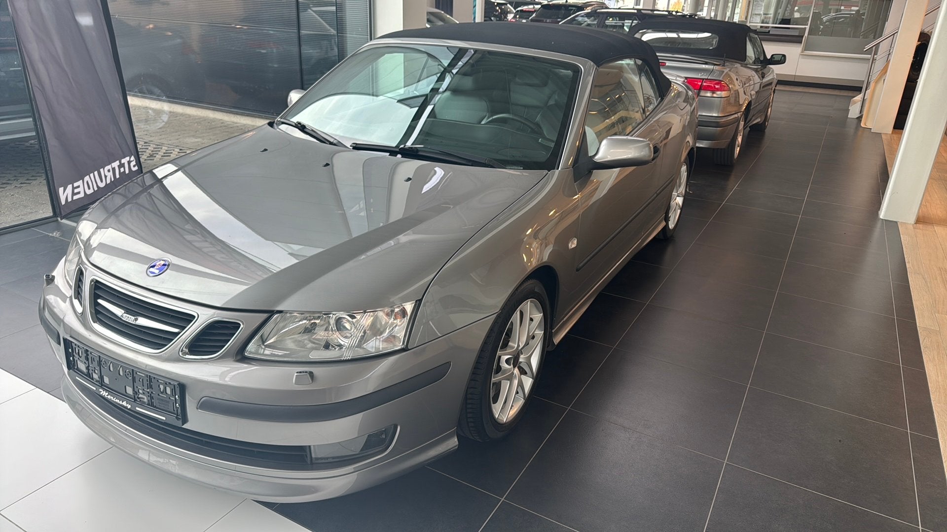 Saab 9-3 Aero Cabriolet Hirsch 252, Autos, Cuir, Argent ou Gris, Achat, Cabriolet