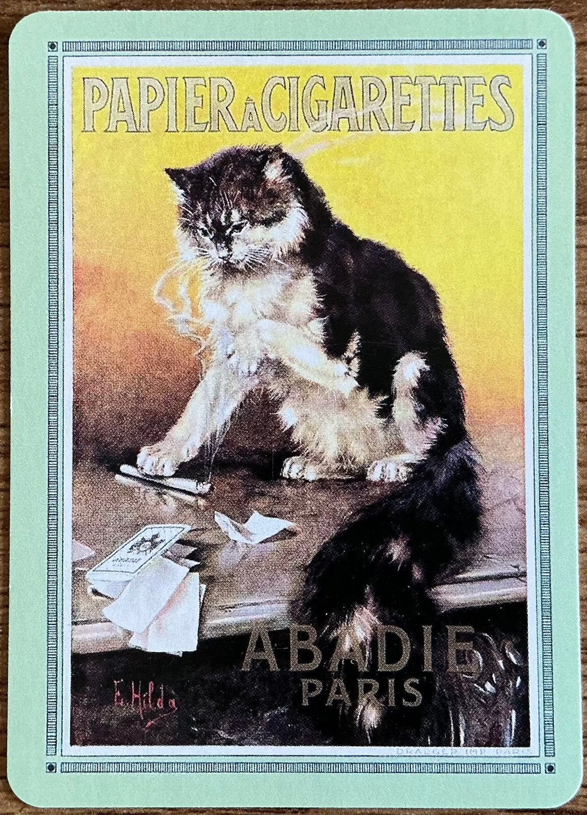 PAPIER DE SOIE POUR CIGARETTES/ABADIE, Enlèvement ou Envoi, Comme neuf, Carte(s) à jouer