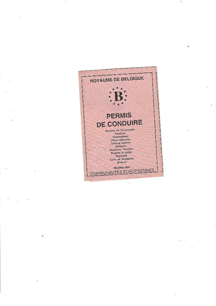 Ancien permis de conduire, Envoi, Utilisé