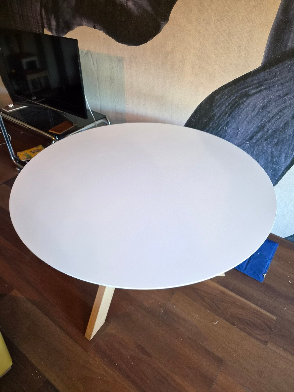 Ronde eettafel, Enlèvement, Comme neuf, Rond, 100 à 150 cm