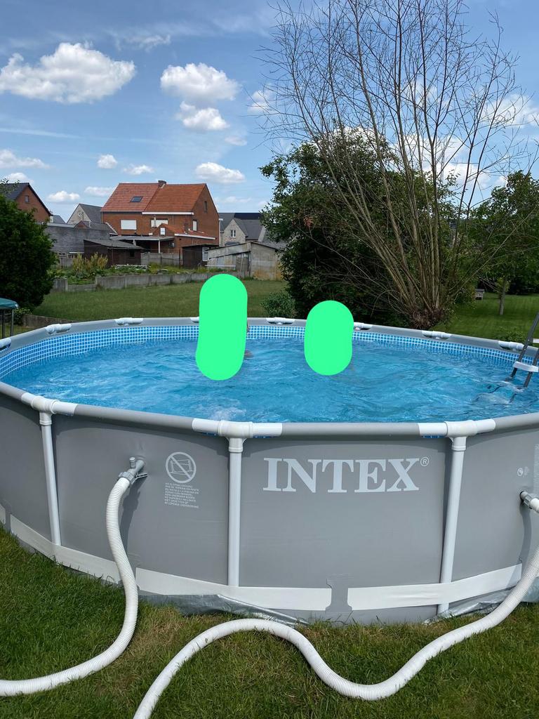 Intex prism frame zwembad 4,57m X 1,07m te koop, Tuin en Terras, Ophalen, Zo goed als nieuw