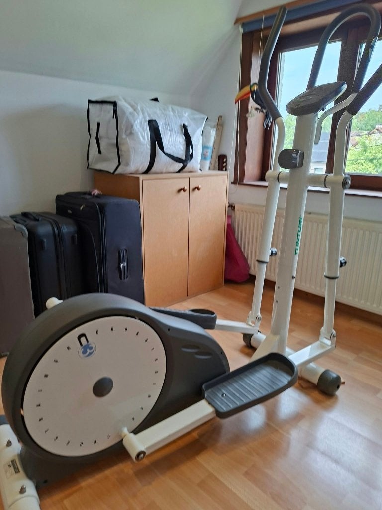 Crosstrainer Tunturi, in zeer goede staat, Sport en Fitness, Fitnessapparatuur, Ophalen, Zo goed als nieuw, Armen, Spinningfiets
