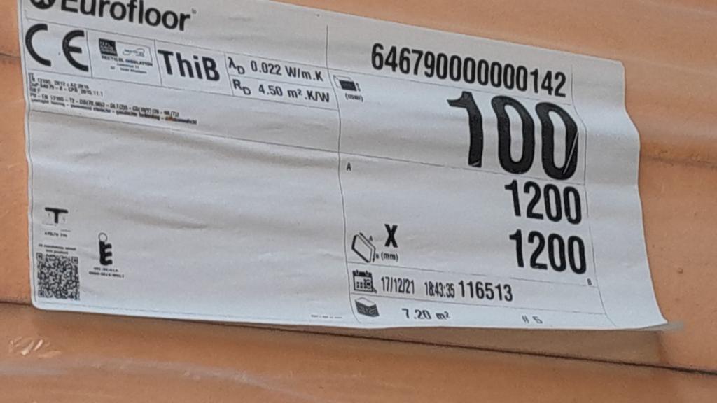 Isolatieplaten, Doe-het-zelf en Bouw, Ophalen, Overige materialen, Nieuw, 15 m² of meer
