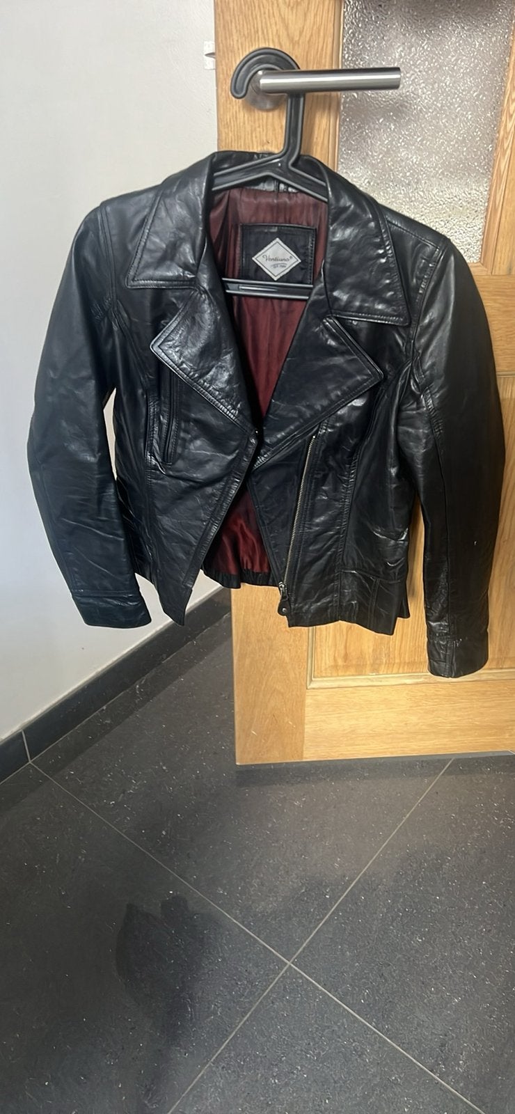 VESTE EN CUIR VÉRITABLE  VINTAGEAnnées 80/90 -  intempor, Enlèvement, Comme neuf, Noir