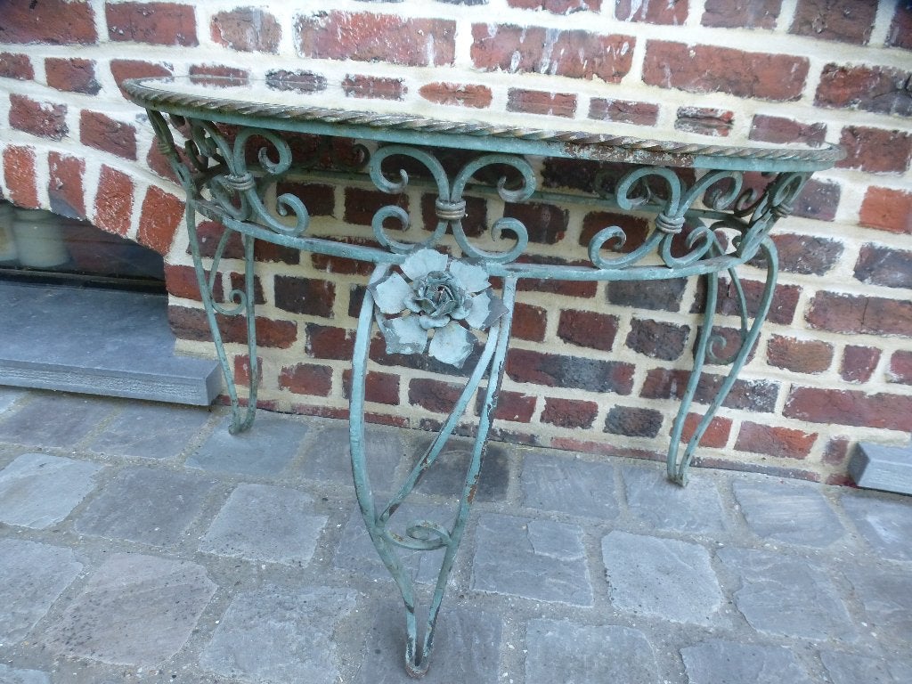 TABLE D'APPOINT EN FER FORGÉ, Enlèvement