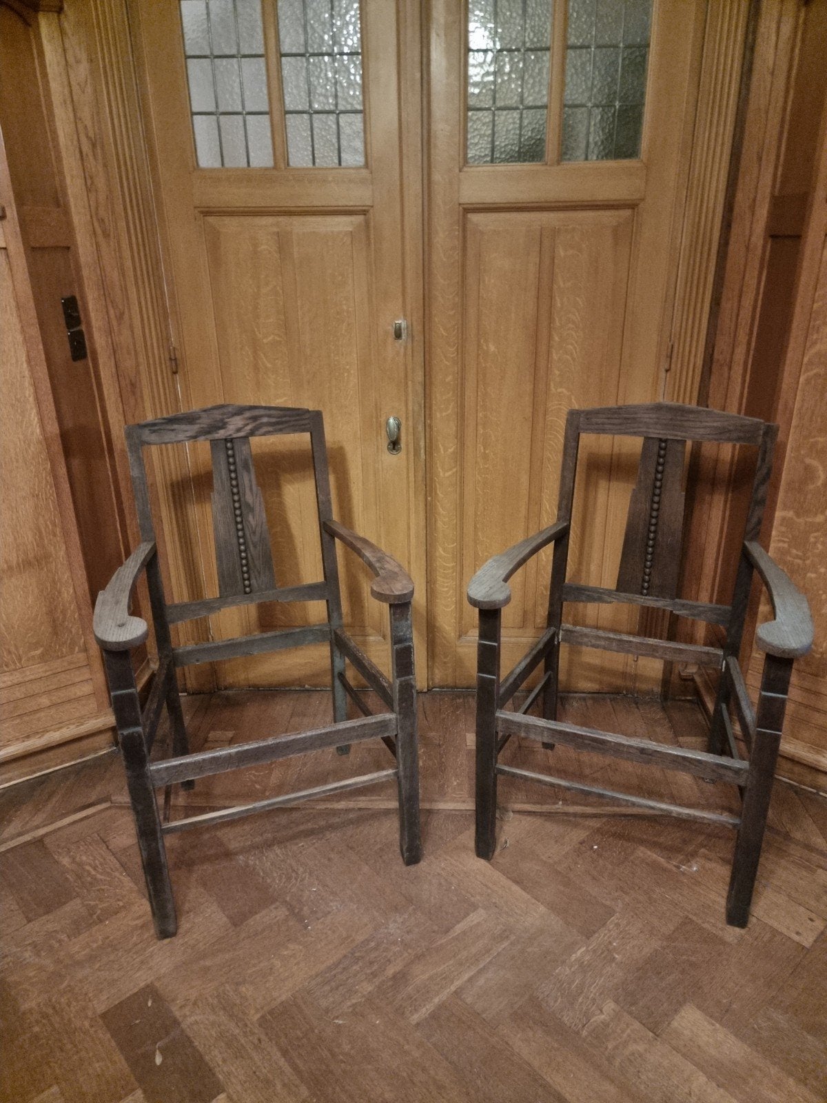 Deux anciens fauteuils/structures bois, Antiquités & Art, Enlèvement