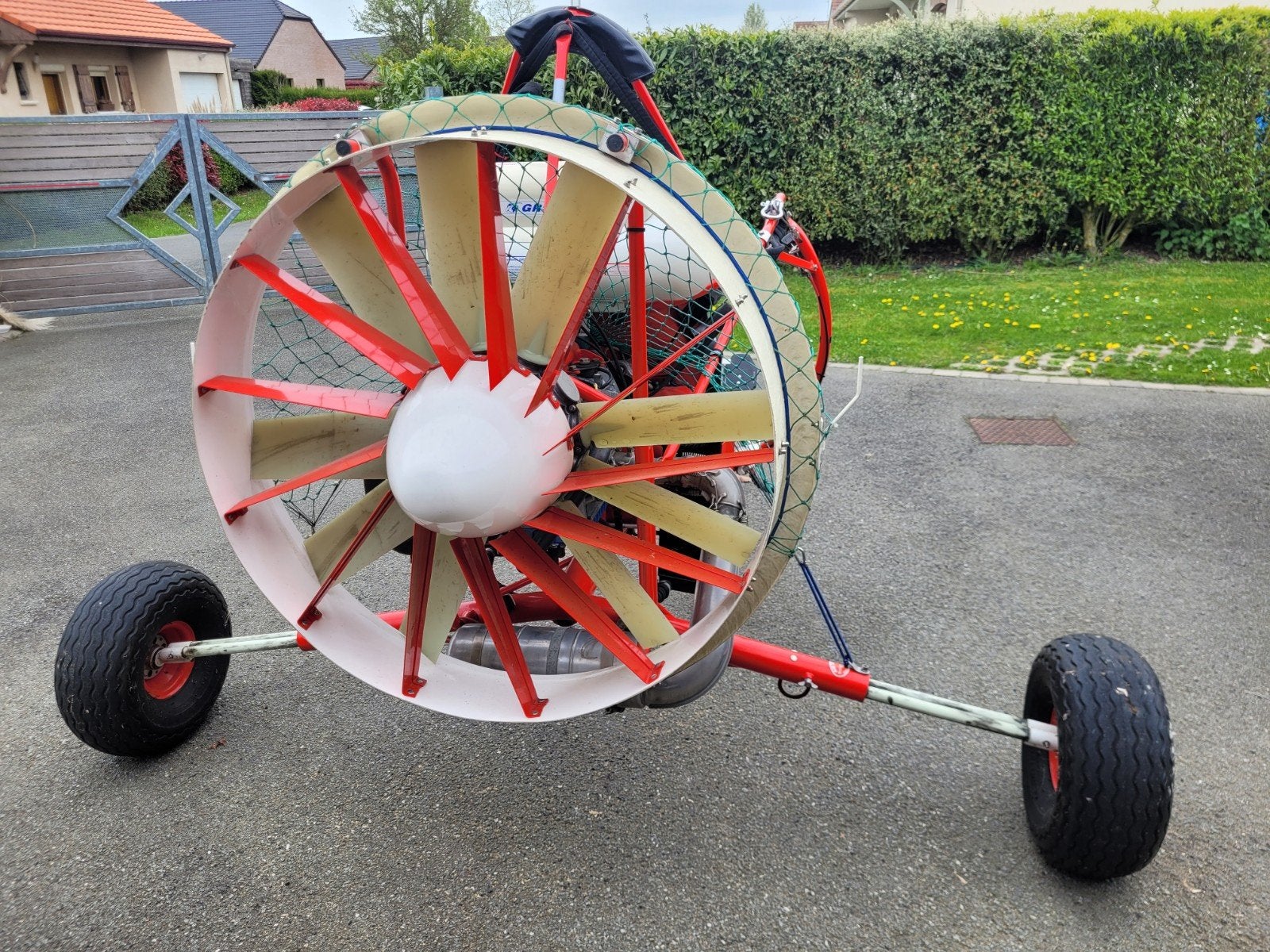 Paramoteur chariot sylphes biplace 582, Enlèvement