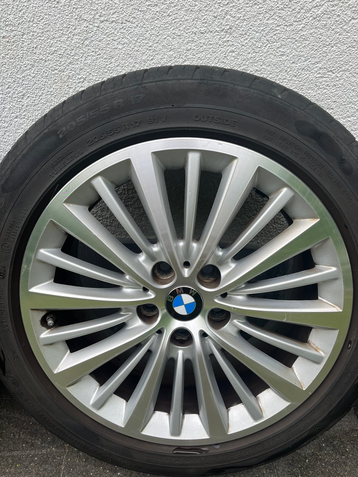 4 Jantes Alu Origine BMW 17´ + Pneus Été Continen 205/55/R17, Autos : Pièces & Accessoires, Pneus et Jantes, Véhicule de tourisme