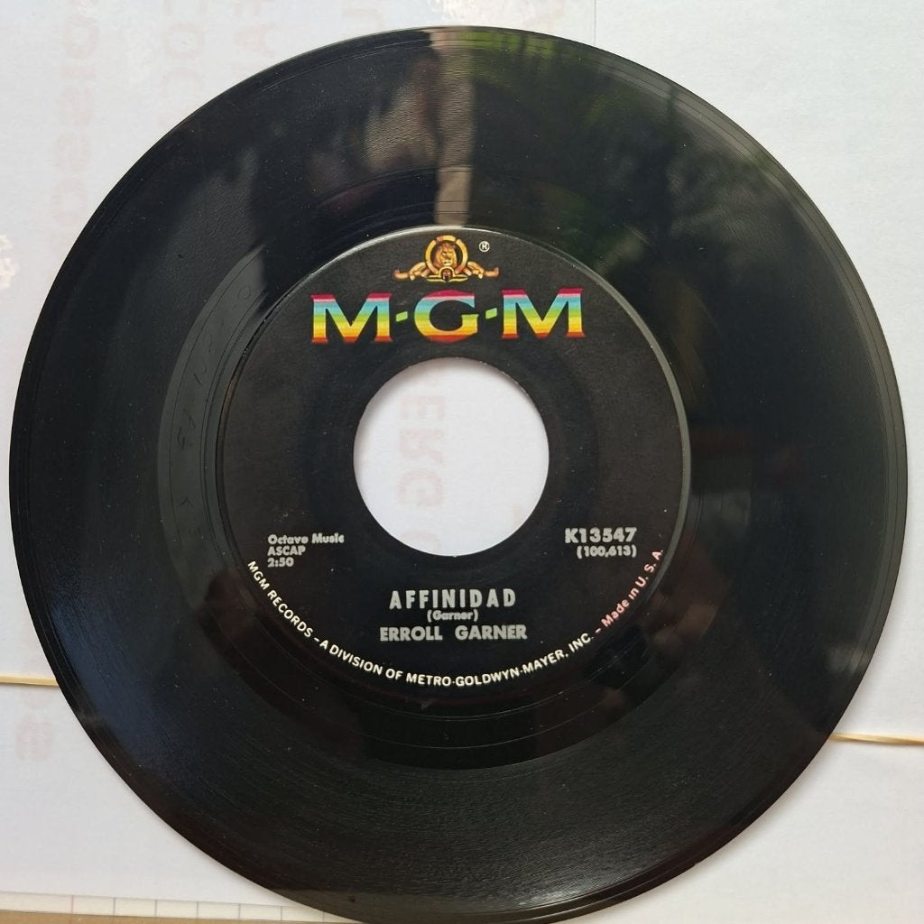 Erroll Garner - Affinidad / That’s My Kick., Pressage original, Enlèvement ou Envoi, 7 inch, Utilisé