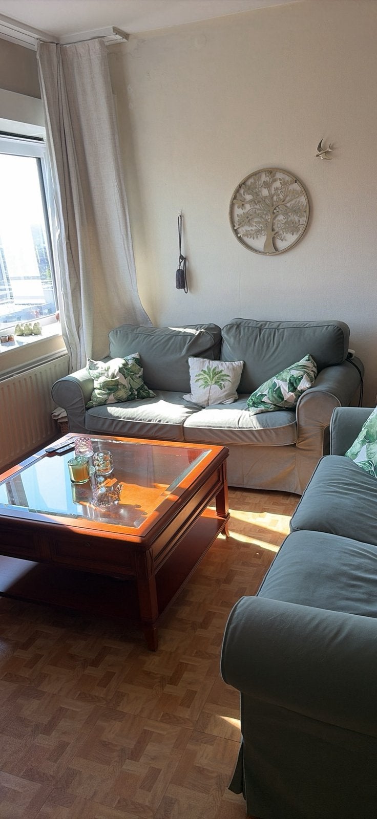Deux canapés 2 places Ektorp ikea, Enlèvement, Comme neuf