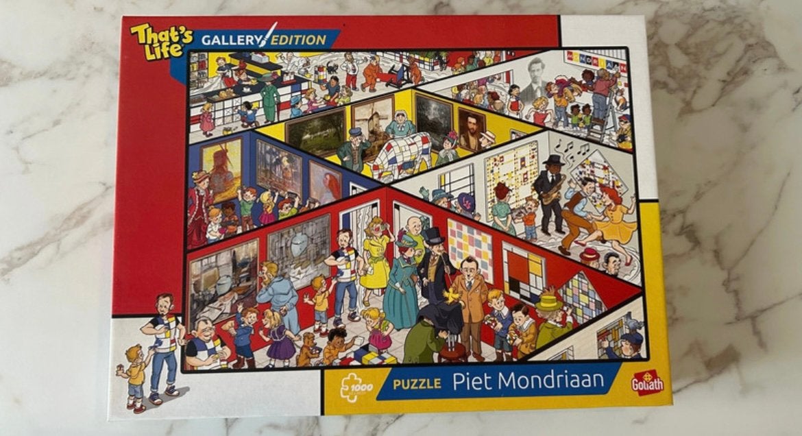 Goliath That’s Life Gallery Edition – Piet Mondriaan-1000st, Ophalen of Verzenden, 500 t/m 1500 stukjes, Zo goed als nieuw, Legpuzzel