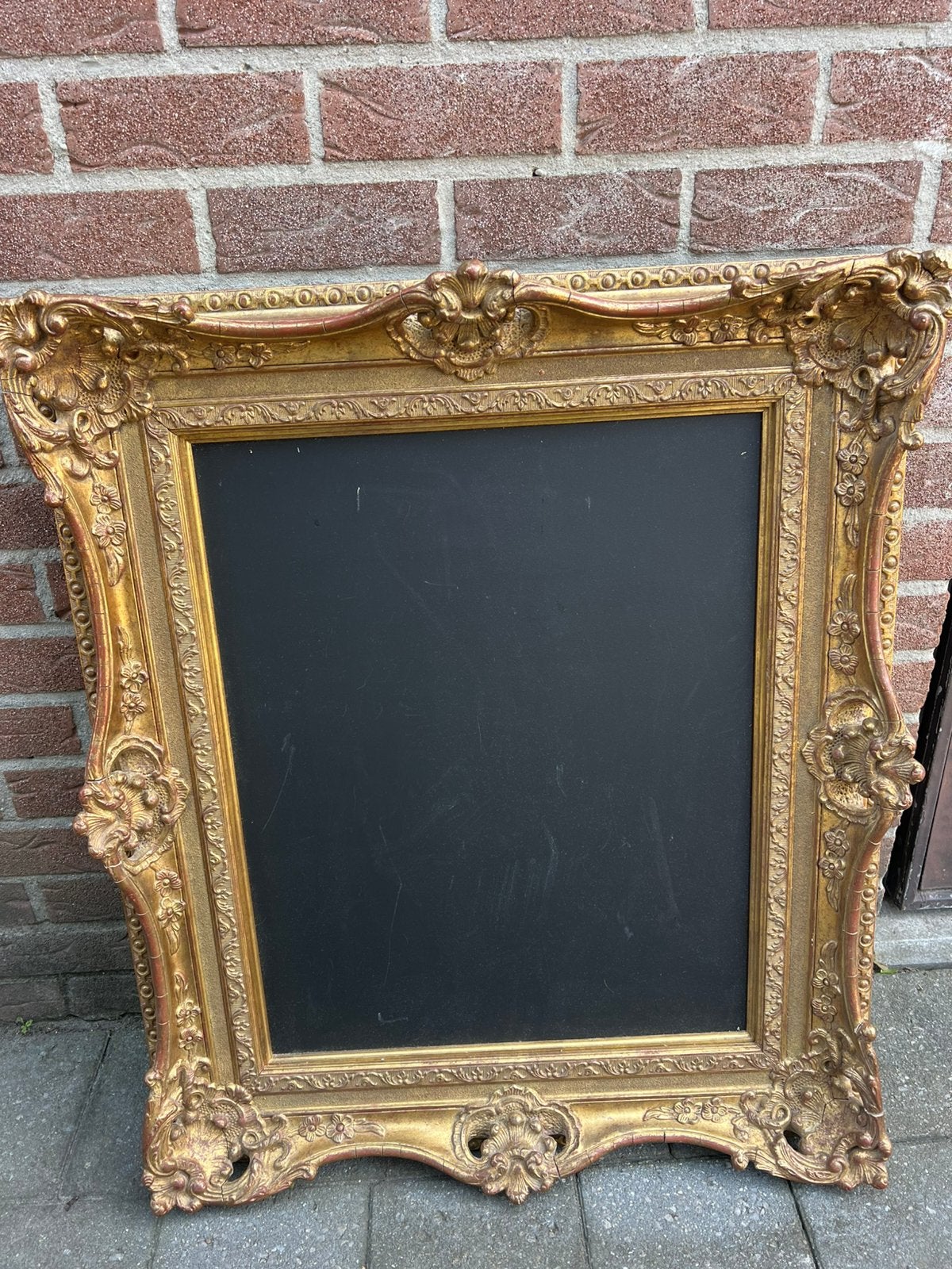 Gouden kader met schrijfbord, Ophalen, Zo goed als nieuw