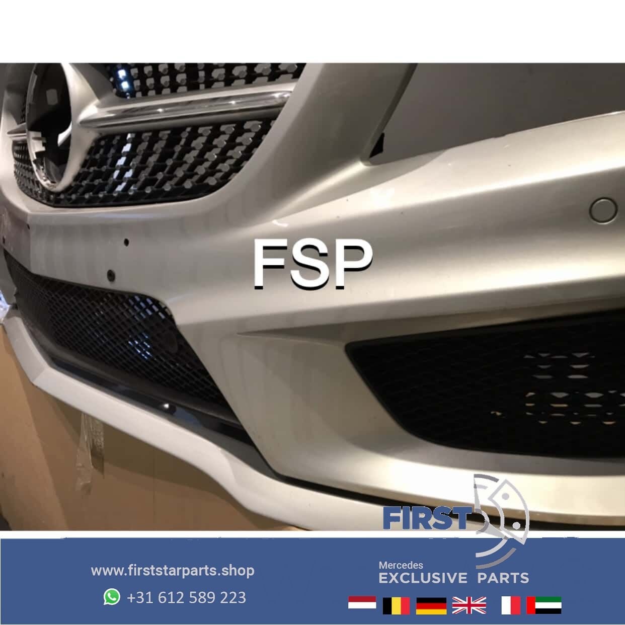 W117 X117 C117 CLA AMG VOORBUMPER COMPLEET + DIAMOND GRIL ZI, Utilisé, -, Avant, -