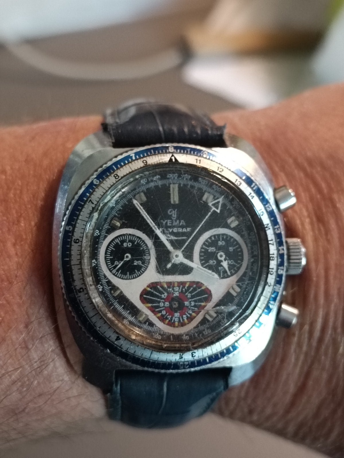 Yema Flygraf, Bijoux, Sacs & Beauté, Montres | Hommes, Enlèvement, Utilisé, Montre-bracelet, Autres marques