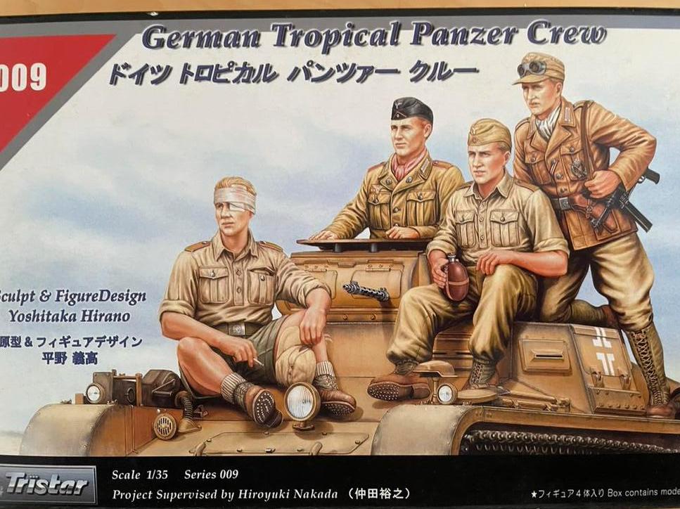 Tristar 009 German Tropical Panzer Crew 1/35, Enlèvement ou Envoi, Comme neuf