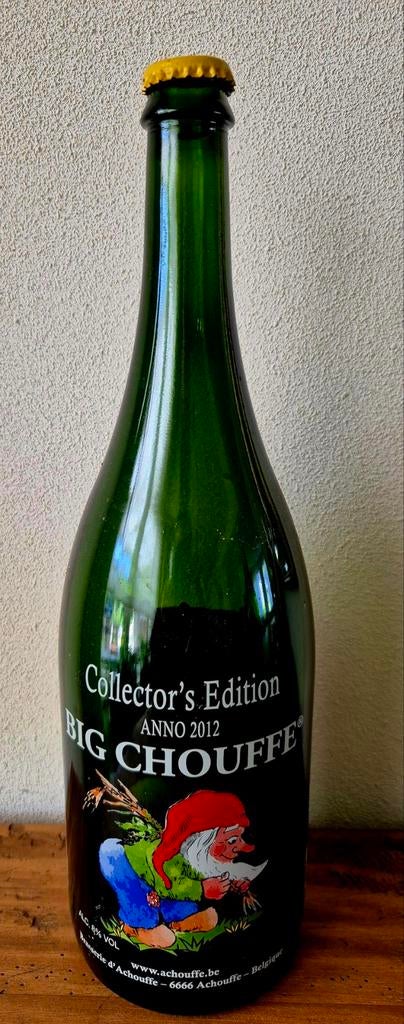 lege BIG CHOUFFE fles bier 2012 collectors edition, Verzamelen, Biermerken, Ophalen of Verzenden