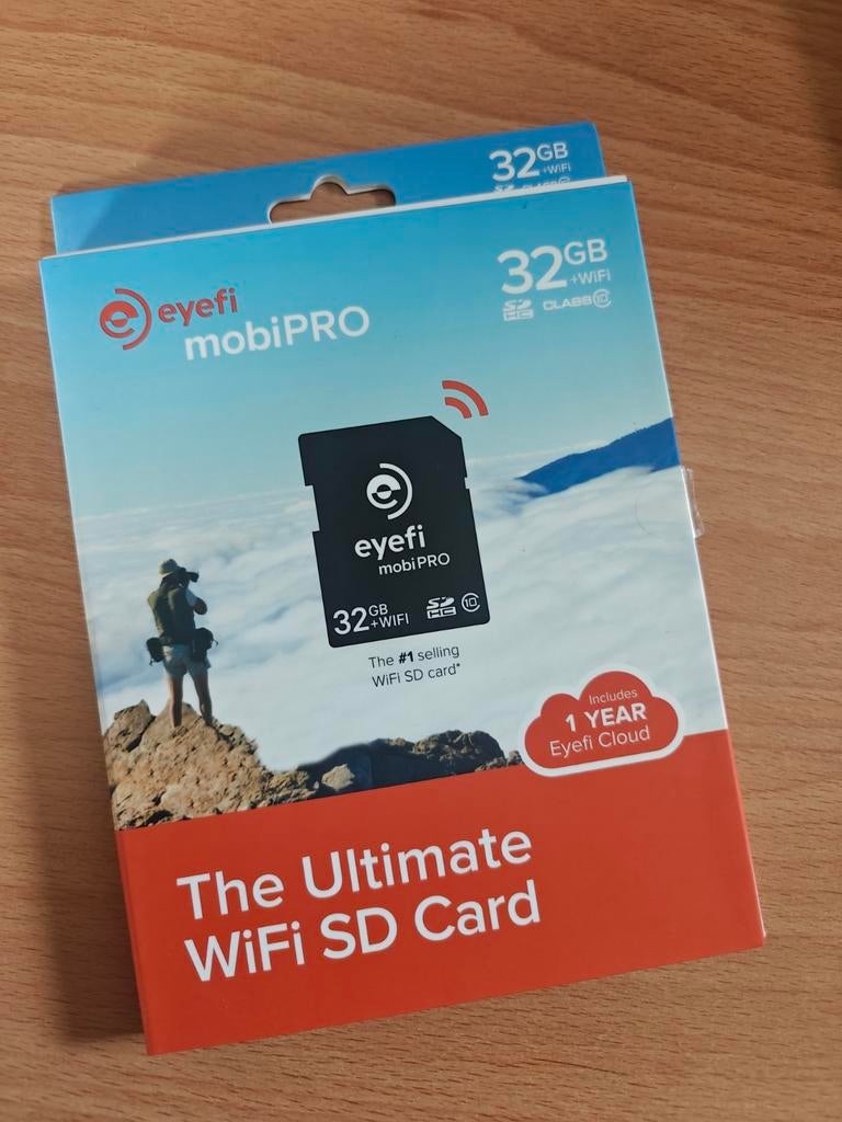 Eye-Fi 32GB Mobi Pro WiFi SD, Audio, Tv en Foto, Foto | Geheugenkaarten, Ophalen of Verzenden, SD, Eye-Fi, 32 GB
