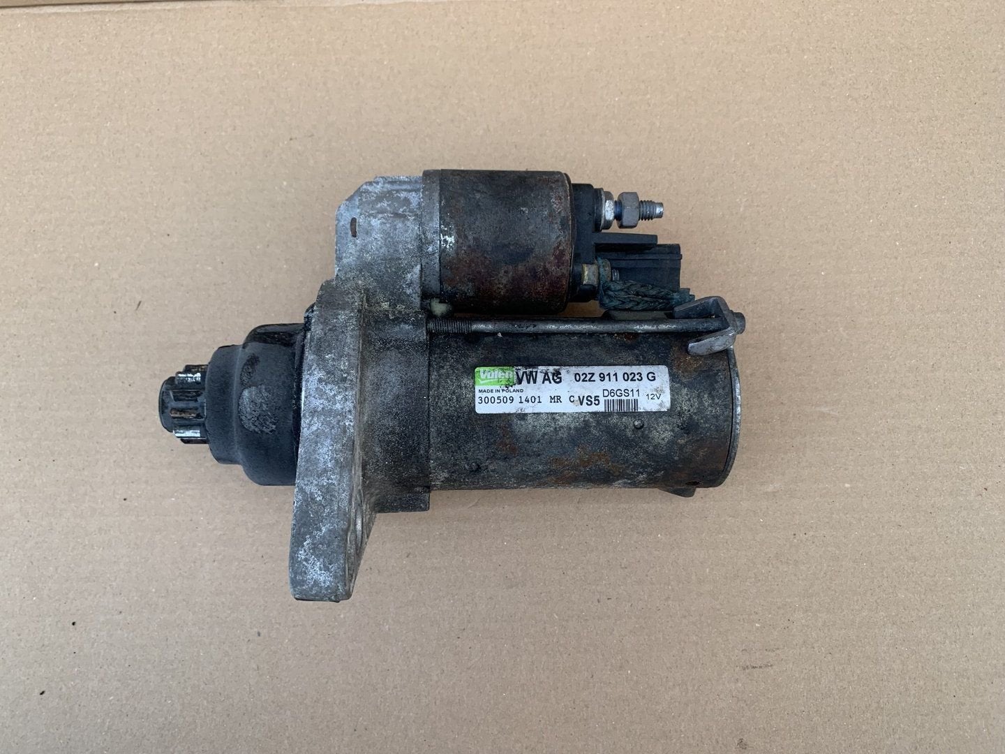 startmotor 02Z911023G volkswagen audi seat skoda, Gebruikt, -, -, Ophalen of Verzenden