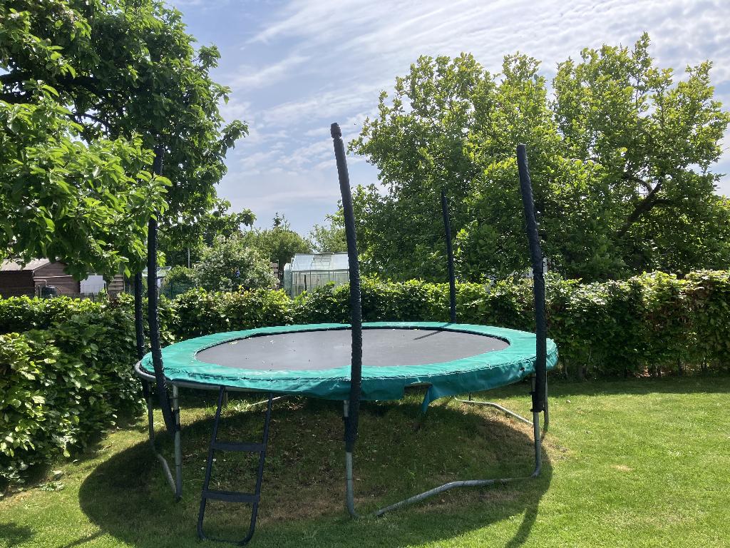 gratis trampoline Berg champion 380, Kinderen en Baby's, Ophalen, Gebruikt