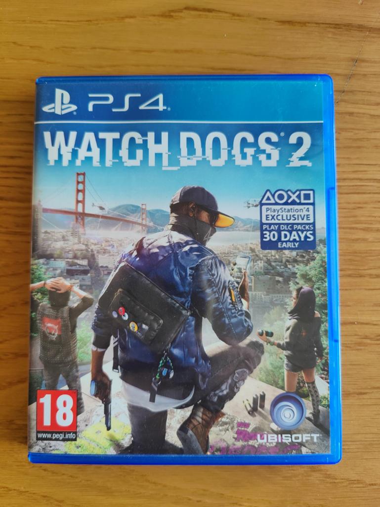 Watch Dogs 2 voor PS4, Games en Spelcomputers, Avontuur en Actie, Gebruikt, Vanaf 18 jaar, 1 speler