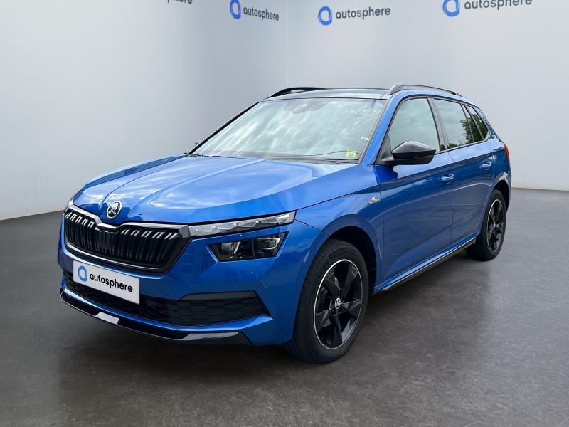 Skoda Kamiq Monte Carlo*Carplay*Camera*Toit pano*Attelage*si, 95 pk, Blauw, Bedrijf, Handgeschakeld